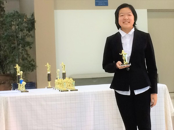 Christina Feng won the finalist award  in LD