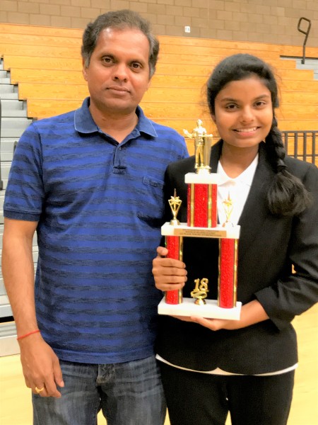 Anvitha with father